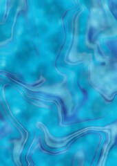 Abstract blue background painted in the style of fluid art
