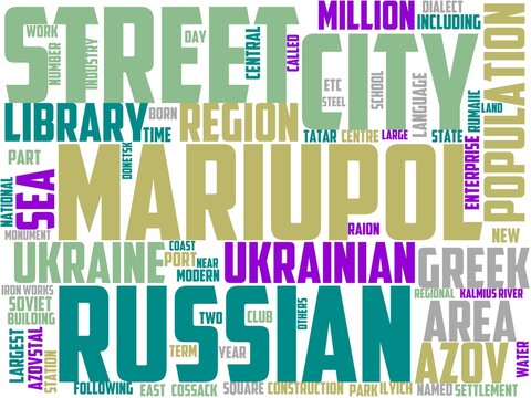 mariupol typography, wordcloud, wordart, mariupol,tourism,ukraine,travel