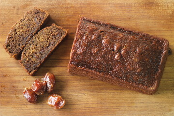 Dates cake. A simple coffee time cake with ground dates added to the batter