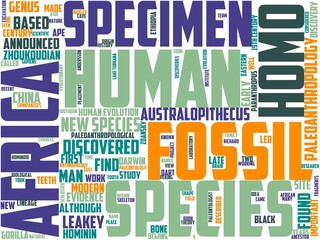 paleoanthropology typography, wordcloud, wordart, anthropology,nature,archeology,africa