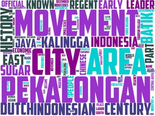 pekalongan typography, wordcloud, wordart, pekalongan,traditional,isolated,background