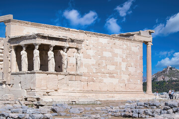 Erechtheion. Caryatids, Acropolis of Athens, Greece
