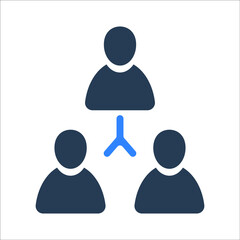 Connection or team work icon