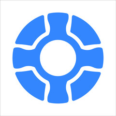 Obraz premium Life buoy or protection icon