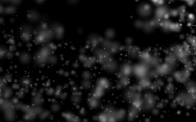 White fluffy flakes of snow. Bright white realistic snow