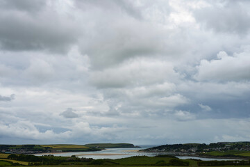 Clouds over the coast
