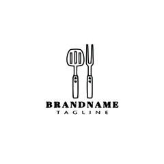 Fototapeta premium fork and spoon logo icon design vector illustration