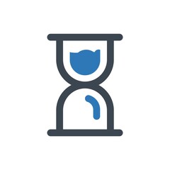 Hourglass waiting icon