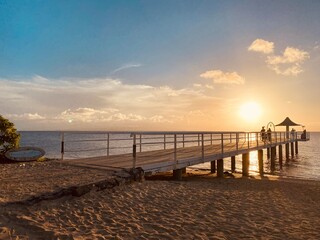 Obraz premium sunset at the pier