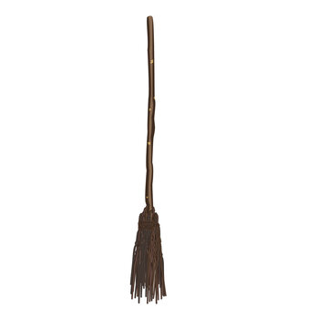 Baba Yaga's broom illustration