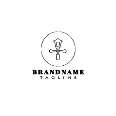 park lamp logo icon design template vector