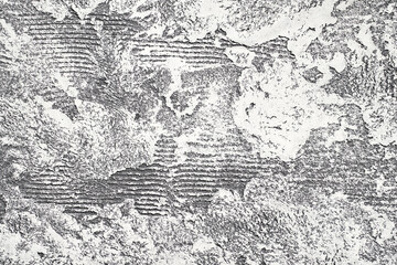 Fototapeta premium Concrete rough background. Street ceramic product. Ground stone table. Dirty rustic backdrop. Facade grunge rock. Graphic wave template. Urban smooth wallpaper. Ancient material