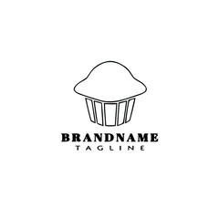 bakery cartoon logo design template icon vector
