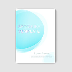 Brochure template design. Cover background with copy space for inspirational and encouraging thoughts