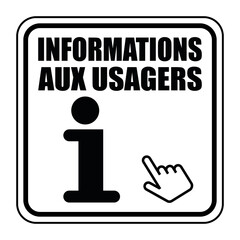 Logo informations aux usagers.