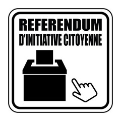 Logo référendum d'initiative citoyenne.
