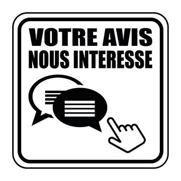 Logo votre avis nous int&eacute;resse.