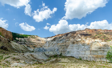 Abandoned sulfur mine in Calimani mountains. Harghita Romania