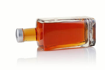 A bottle with a strong alcoholic drink