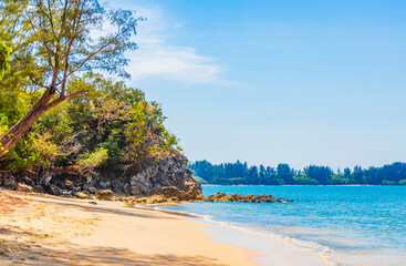 Tropical Paradise island Koh Phayam Ao Khao Kwai Beach Thailand.