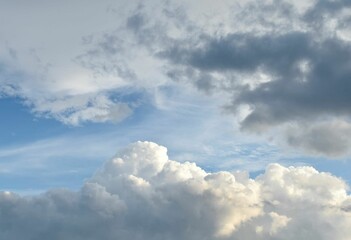 Obraz premium blue sky with clouds