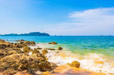 Fototapeta na wymiar Tropical Paradise island Koh Phayam Ao Khao Kwai Beach Thailand.