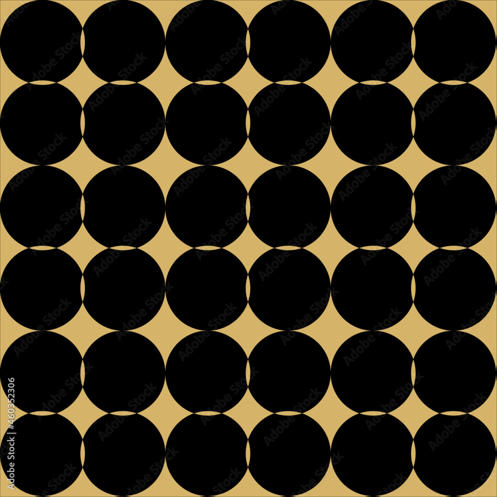 Poster luxury geometry seamless pattern of black and gold plastic pipes. abstract modern vector background 