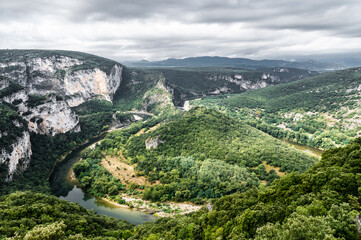 Die Schlucht Gorges de l'Ardèche in Frankreich
