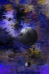 Obraz na płótnie Canvas 3d illustration of an object on a colored background