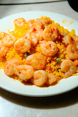 Chinese Szechuan Shrimp Rice