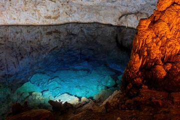 Interior Detail From Gilindire Cave (Aynaligol), Mersin, Turkey