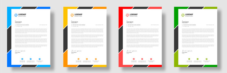 corporate modern business letterhead design, business letterhead, business letter head design.