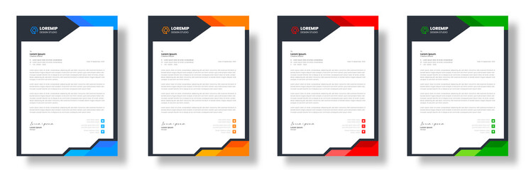 corporate modern business letterhead design, business letterhead, business letter head design.