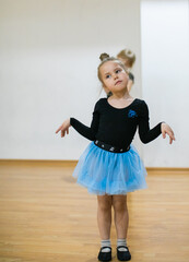 little girl in ballet costume