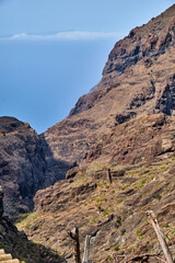 Masca the village the gorge in Teno Mountains on Tenerife the Canary Island Spain