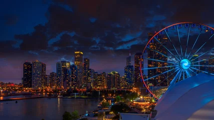 Rolgordijnen Night fun at Navy Pier Chicago © photo.eccles