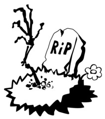 Grave Rising Dead Cartoon