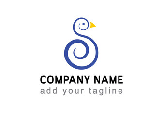 Minimalist Swan Logo