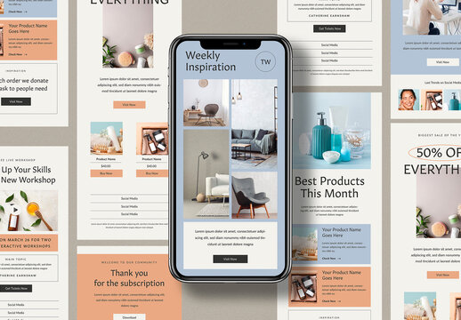 Simple and Modern Email Newsletter Layout