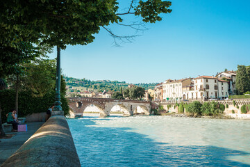 Verona Italy city on Summer
