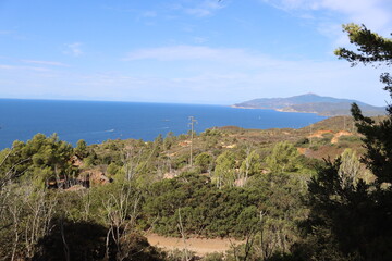Massawa, Eritrea-September 02, 2021: Amazing landscape from the Eritrean Red Sea on the way from Massawa to Asmara. Arid weather and some green areas.