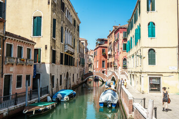 Venezia canals on summer
