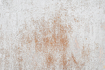 grey texture of metal sheet.Texture of the peeling paint on the sheet iron. Corrosion points on metal