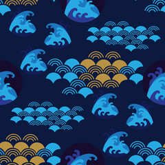 Sea japanese pattern 8