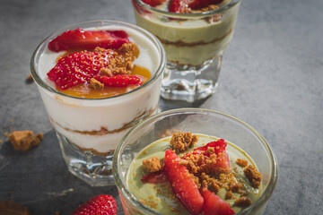 strawberry and dessert