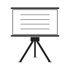 vector icon of whiteboard simple and elegant design