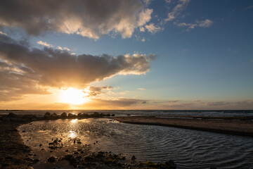  colorful seaside view as obituary and death notices concept