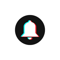 Bell button, social media modern design
