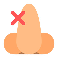 no smell icon illustration