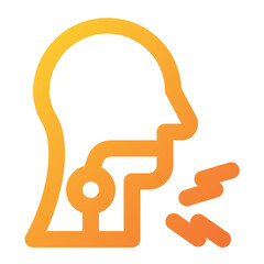 throat icon illustration